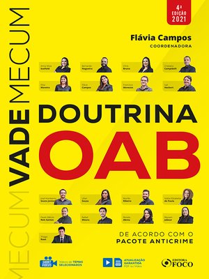 cover image of Vade Mecum de Doutrina da OAB
